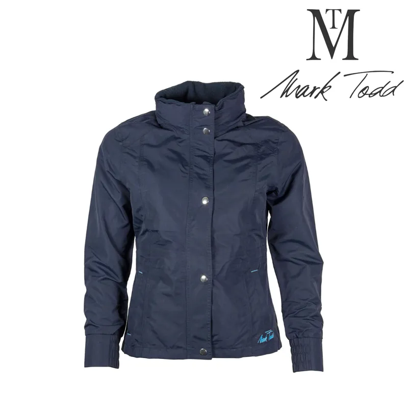 Mark Todd Kids Padded Waterproof Jacket - Navy/Aqua